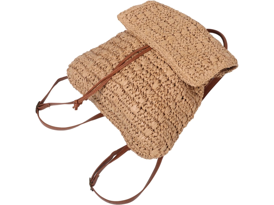 Bolso De Playa Ergonómico Tejido Elegante Para Mujer, Ideal Para Salidas De Verano Y Viajes, Gran Capacidad.