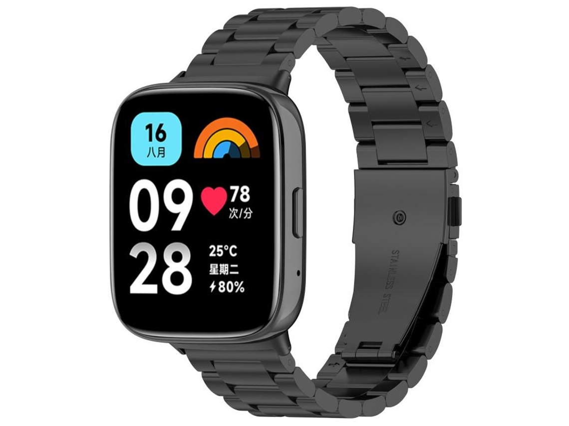 Pulsera para Redmi Watch 3 Lite / 3 - Aleación de titanio - Hebilla plana - Tres esferas