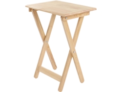 Juego De Mesa Plegable De Madera Con Soporte De Almacenamiento Y Bandejas Para Tv.