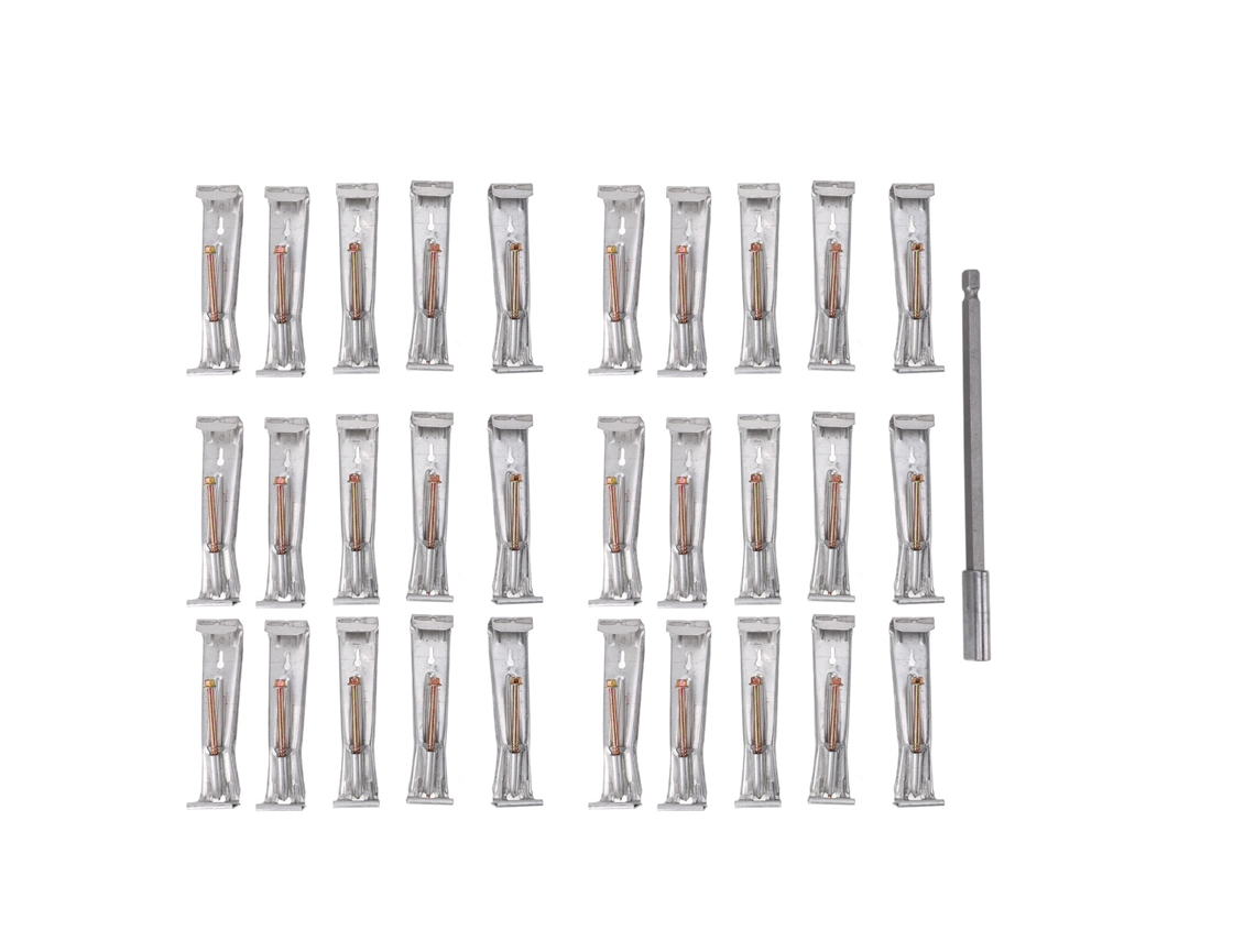 30 Soportes De Aluminio De Fijación Rápida Para Canaletas, De 5 Pulgadas, Ocultos, Con Broca Para Canaletas De Lluvia.