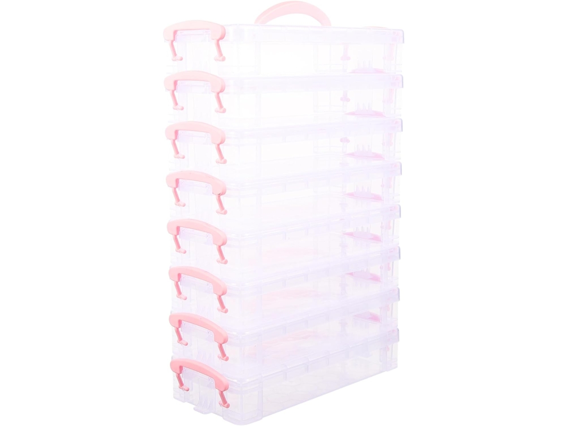 Besportble Healeved De Almacenamiento De Material De Oficina Apilables De Plástico Y Plástico 32,50 X 22,00...