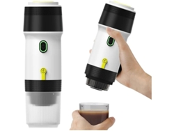 Cafetera portátil 3 en 1 Yizhood, eléctrica, con cápsulas concentradas calentables, para uso doméstico y automotriz, color blanco