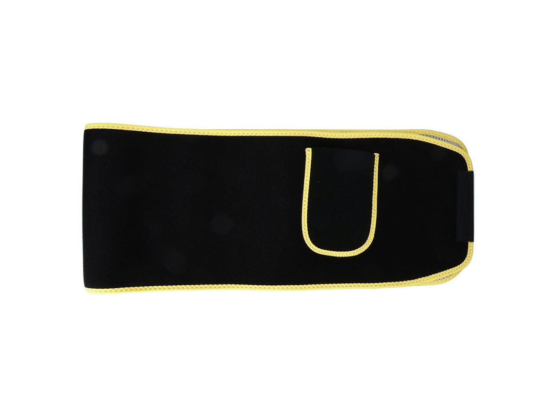 Faja térmica unisex con revestimiento de nanoplata para bajar de peso y quemar grasa (amarilla M)