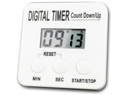 Contador Digital Com Temporizador De Cozinha, Oficina, Laboratório - Display Lcd 4 Caracteres, Resistente A Choques
