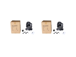 Cabezal móvil LED superbrillante de 75 W, haz de gobos de 3 prismas, 2 unidades, enchufe UE OEM