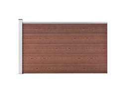 Conjunto de valla VIDAXL Marrón WPC (175x105 cm)