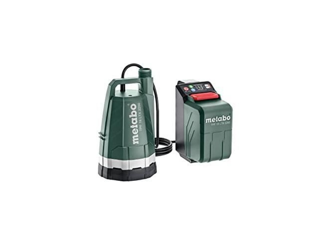 Bomba De Inmersión Inalámbrica Metabo Tpf 18 Ltx 2200 18 V 2200 W Aspiración Placa 1 2 Mm