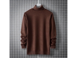 2026-jersey Cuello Alto Hombre Invierno Casual Lana Slim Fit Moda Harajuku Poliéster Manga Larga
