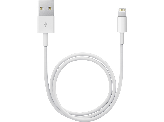 Cable APPLE ME291ZM/A (USB - Lightning - 0.5 m - Blanco) — Lightning y USB | 0,5 m | iPhone 5|5s