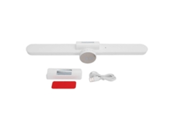 Luz LED para armario con reloj digital y altavoz Bluetooth, 3 colores, regulable, magnética, para armarios Chennnls