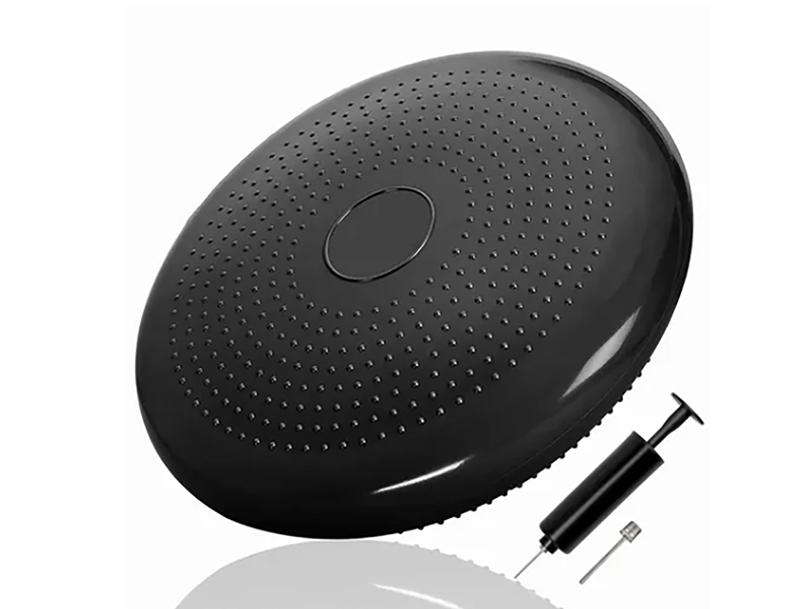 Disco De Equilibrio Dynadisc De Pvc Para Fortalecimiento Del Tronco Con Inflador - Entrenamiento De Estabilidad