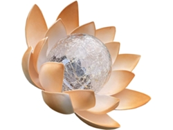 Lámpara Solar Exterior Con Forma De Flor De Loto, Iluminación Decorativa Para Jardín, Luz Solar Led Impermeable.