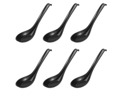 Juego De 6 Cucharas De Sopa Y Arroz De Melamina Estilo Japonés
