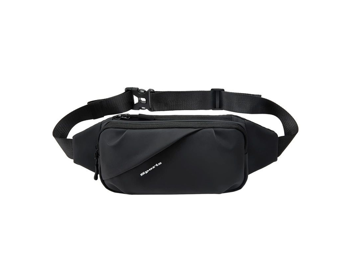 2026-bolsa Bandolera Grande Con 4 Bolsillos Cremallera, Resistente Al Agua (negro)