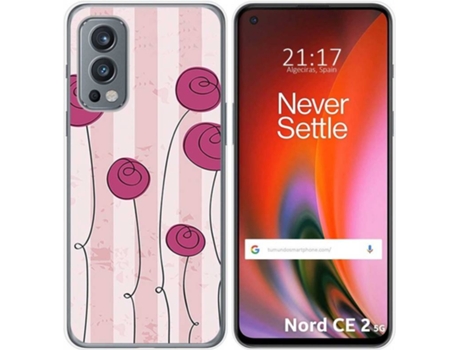 Carcasa OnePlus Nord 2 5G TUMUNDOSMARTPHONE Flores Vintage Multicolor
