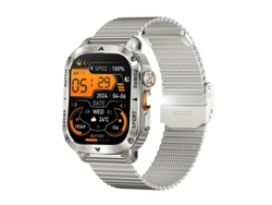 Linterna Smartwatch Ak80 Con Batería Grande De 400 Mah Yizhood (plata)