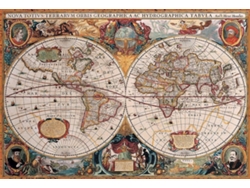 Rompecabezas Eurographics - Mapa del mundo antiguo - 2000 piezas - Cartón