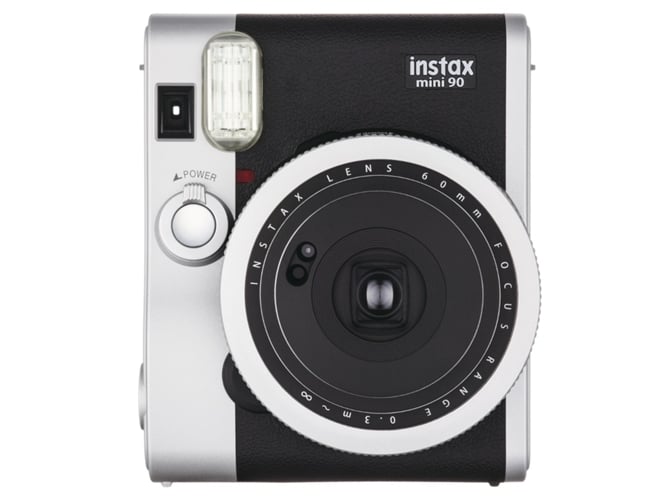 Cámara Instantánea FUJIFILM Instax Mini 90 (Negro - Obturación: 1/400 - 1.8 s - Batería BC-45C - 62x46mm)