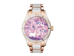 Reloj inteligente para mujer, 200 mAh, TWS, reproducción de música, monitorización de salud 24 horas, Android iOS, Yizhood (blanco)
