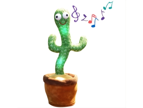 Juguete LANDAI Cactus de Baile Cactus Torcido Peluche Suave Juguete de Cactus Que Baila Cantando