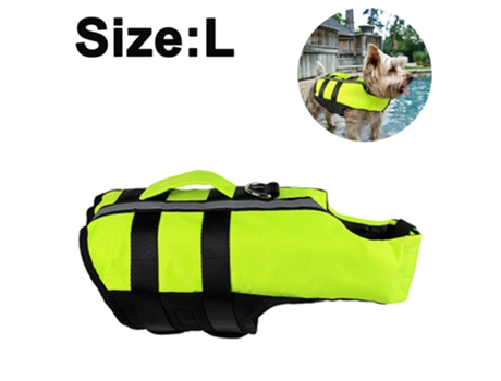 ELKUAIE Chaleco salvavidas portátil para perros con bolsa de aire, chaleco salvavidas inflable para perros, chaleco flotante de verano para perros ...