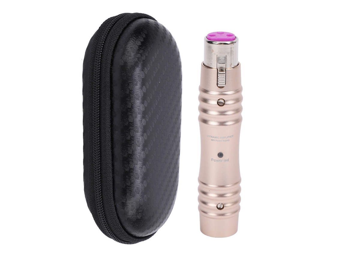 Preamplificador De Micrófono Dinámico Xlr Profesional De 48 V Con Reducción De Ruido Para Mezclador Y Karaoke.