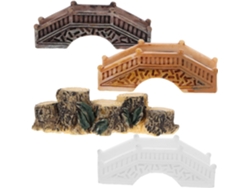Inoomp Juego De 4 Puentes Decorativos En Miniatura, Fabricados En Pvc, Ideales Para Jardines En Miniatura Y