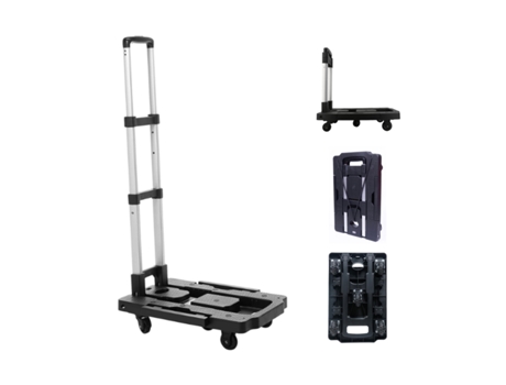 Carro De Carga Plataforma Abs Plegable Giromax 5 Ruedas 360 Capacidad 100Kg GLOBALMIX