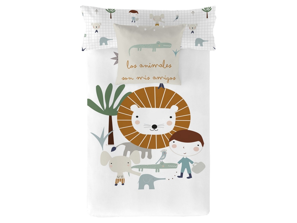 Funda de Edredón HACIENDO EL INDIO Jungle Reversible (Algodón - 150 x 220 cm)