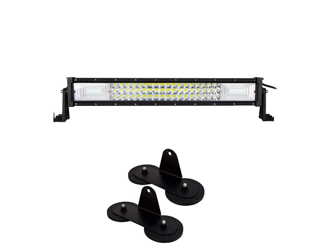 Barra de luz LED, tecnología 7D, soporte magnético, 22 pulgadas, 270 W, inalámbrica, OEM