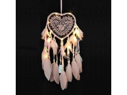 2026-redactor De Sueños Corazón, Colgante De Pared Con Luz Led Artesanal Estilo Boho, Decoración Romántica