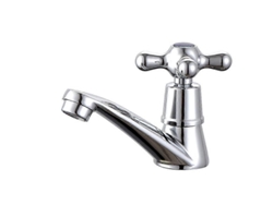 Grifo De Agua Fría Individual De Cromo Con Filtro Para Lavabo, Baño, Cocina Y Hogar, Resistente Y Económico