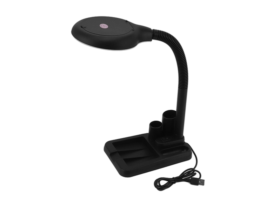 Lupa Led Con Luz Ajustable, 9 Niveles De Brillo, 3 Temperaturas De Color Y Diseño De Cuello De Cisne.