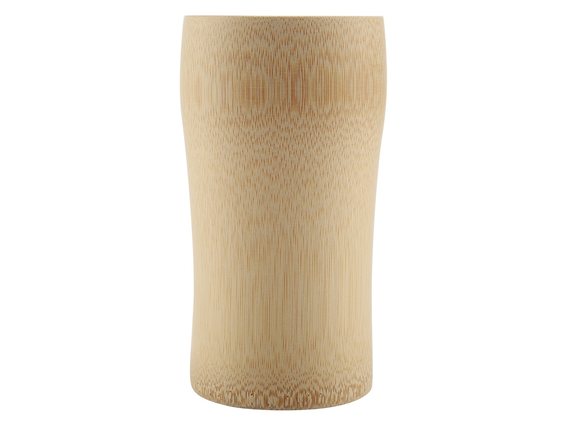 Carrito de té de madera de bambú para tazas y tazones KOFIHETY