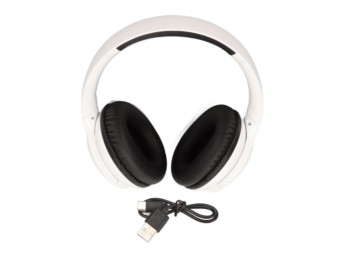 Fone De Ouvido Bluetooth Com Cancelamento De Ruído Anc Plegável Leve Sem Fio Com Microfone Para Gaming Esportes Branco