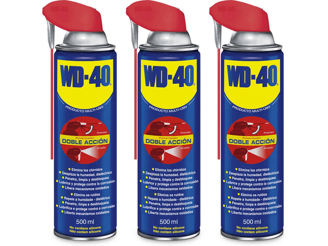 Conjunto Triple WD-40 3Multipropósito Doble Acción (500ml)