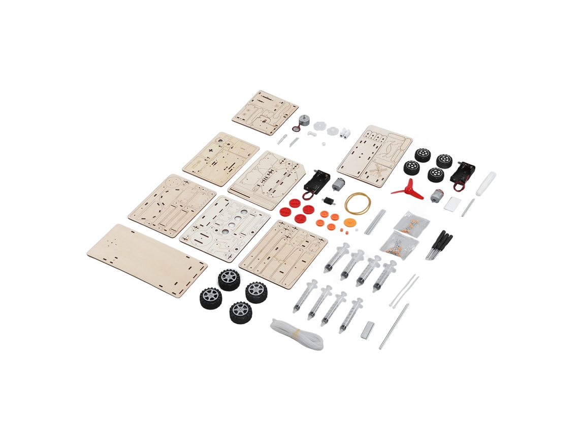 4 Sets Puzzle Madera 3d Excavadora Tanque Generador Manual Juguete Niños