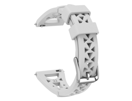Correa de Silicona 20mm transpirable diseño de torre para Samsung Galaxy Watch 5 Pro 45mm/Watch4 Classic 42mm 46mm - canoso