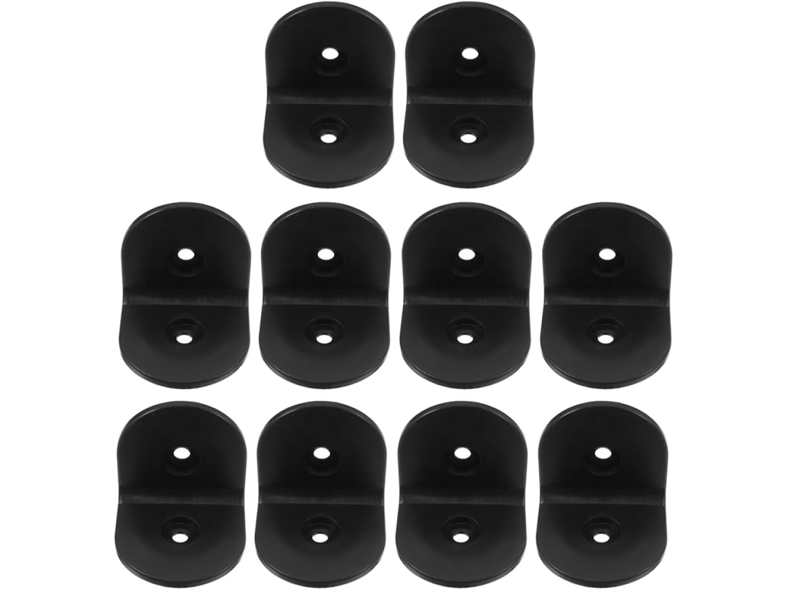 Juego De 10 Escuadras De Nailon Para Soportes De Muebles, Ideales Para Uso Sanitario.