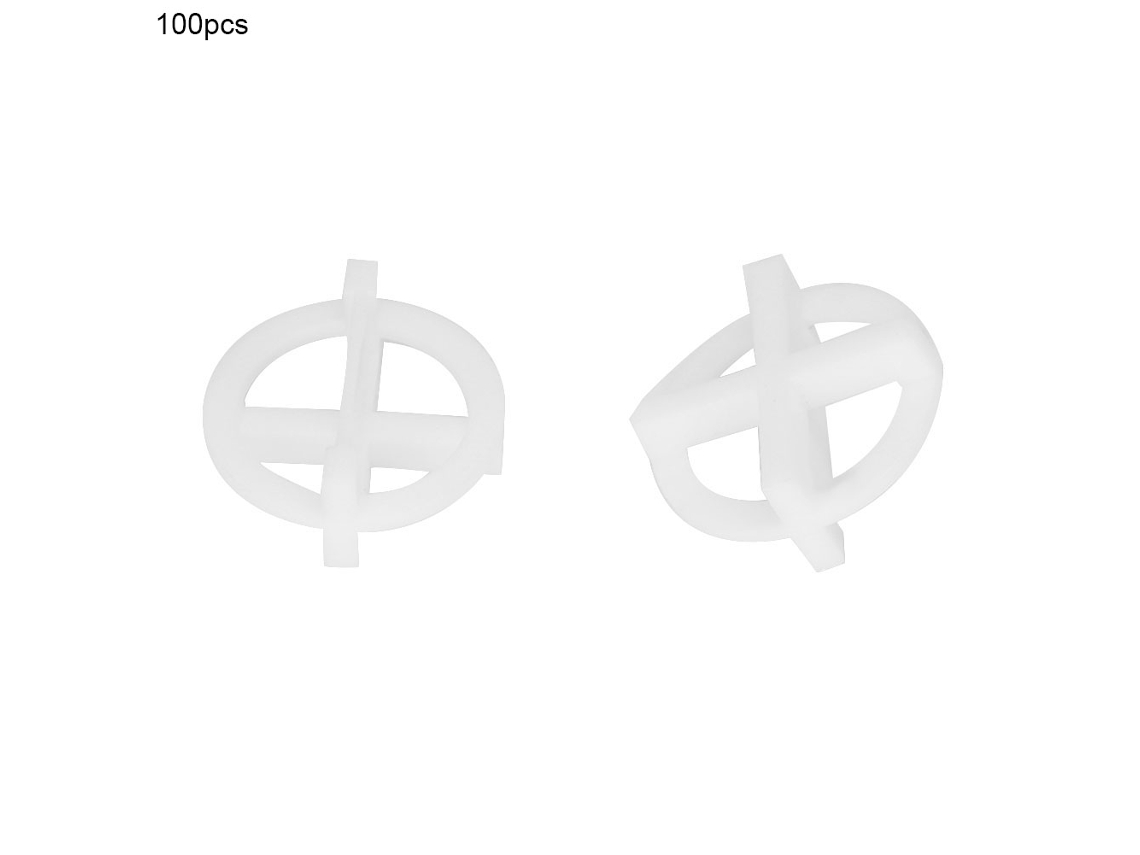 100 Piezas De Placas Insertables Para Nivelar Baldosas Y Aplanar Azulejos (3,0 Mm)