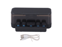 Ats-altavoz Bt Teclado Colorido 1200mah Sonido Estéreo Subwoofer Ornamento De Mesa Luz Nocturna Para Hogar