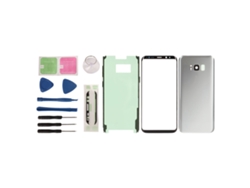Repuesto De Vidrio Trasero Para S8+ S8 Plus. Funda Trasera, Kit De Reparación De Vidrio Exterior Frontal Con Lente Y Adhesivo. Plata