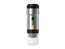 Cafetera Portátil 3 En 1, Con Calefacción Inalámbrica, Para Café En Polvo O Cápsulas, Ideal Para Viajes Y Oficina, Color Plateado. GERTIZ