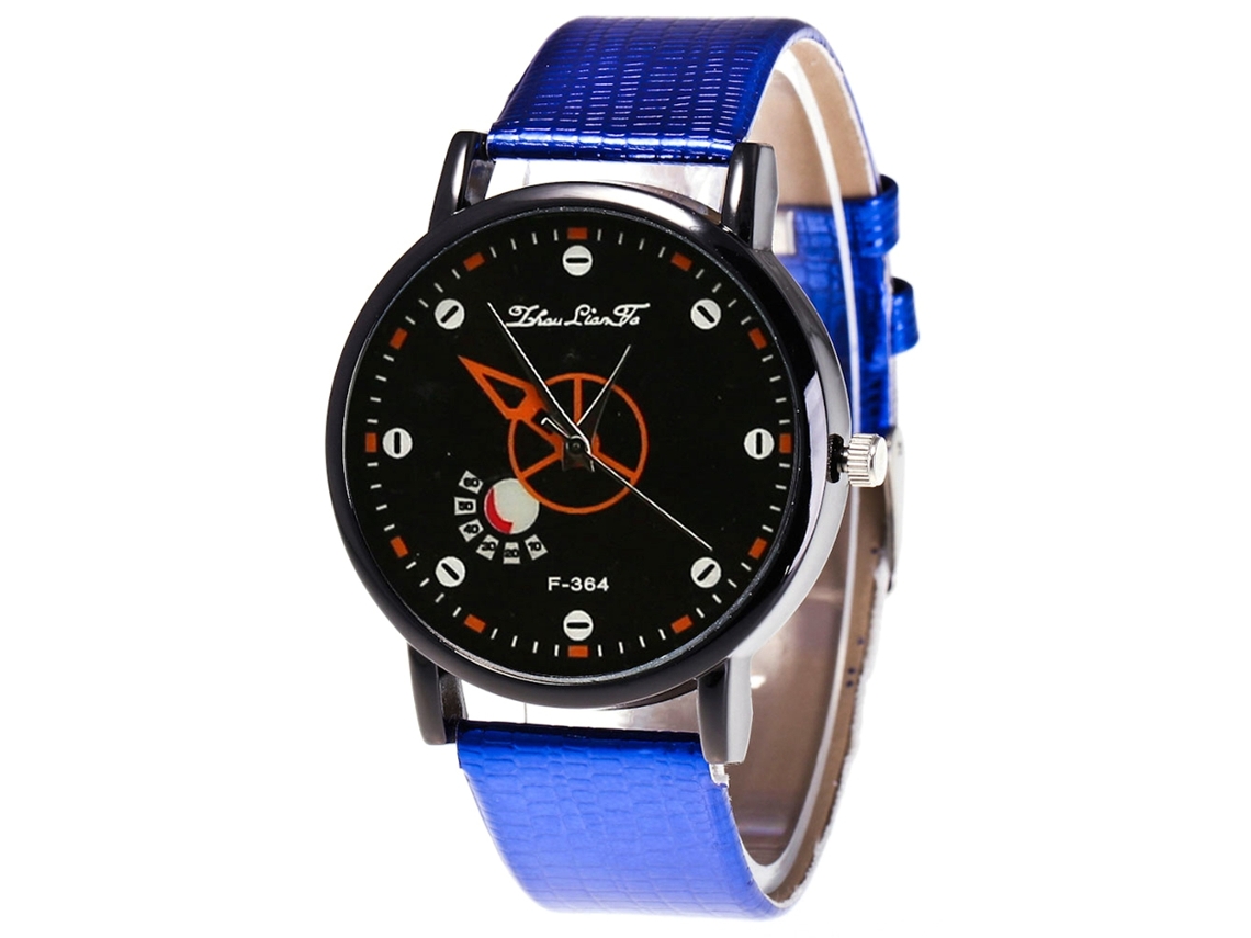 Reloj De Pulsera Analógico De Cuarzo Con Correa De Poliuretano Para Mujer - Regalo Clásico (azul)
