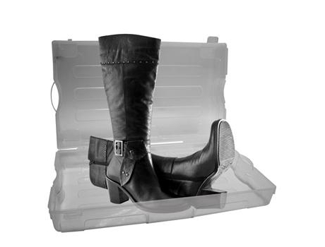 Zapatero Perel Plastico Transparente 555X320X130Mm