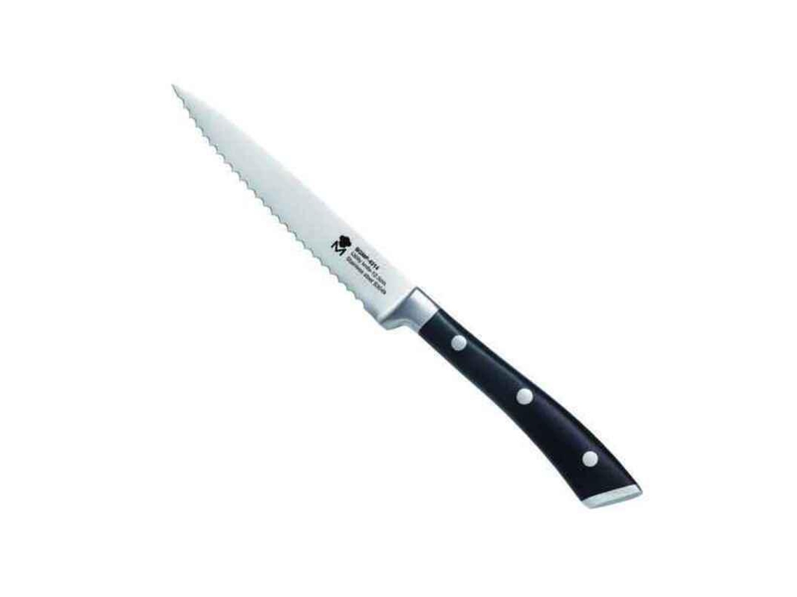 Cuchillo de cocina multiusos, 12,5cm, acero inoxidable, grado alimenticio.