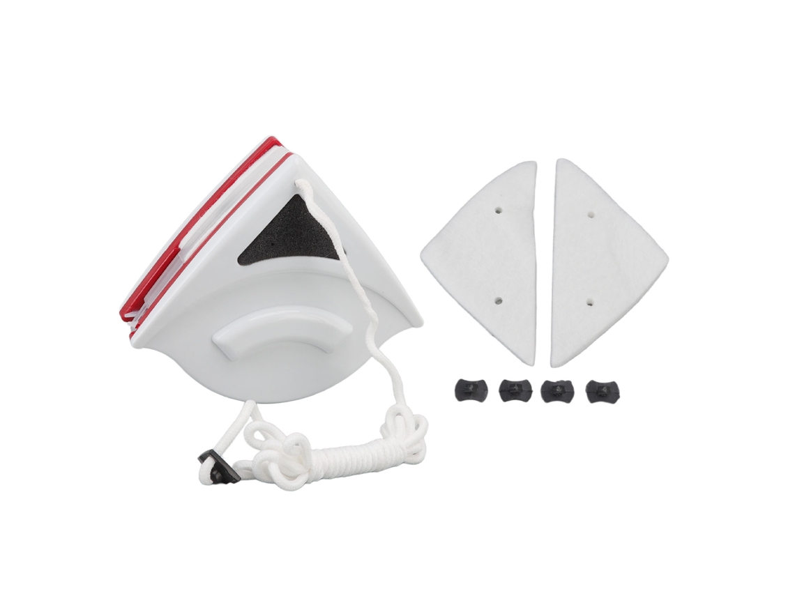 Limpiacristales Magnético De Doble Cara Para Cristales De 15-24 Mm Con Fibra Y Silicona.