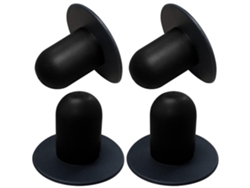 Tapón Filtro Bomba Piscina 4 Unidades, Color Negro, Compatible Con Piscinas Exteriores, Intex Y Bestway