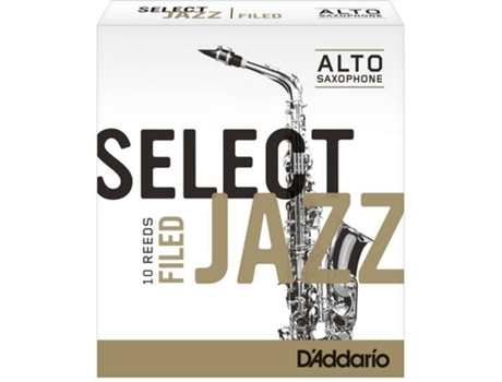 Cañas de Saxofón Alto DADDARIO Select Jazz Filed Medium (10 Unidades - Fuerza 4)