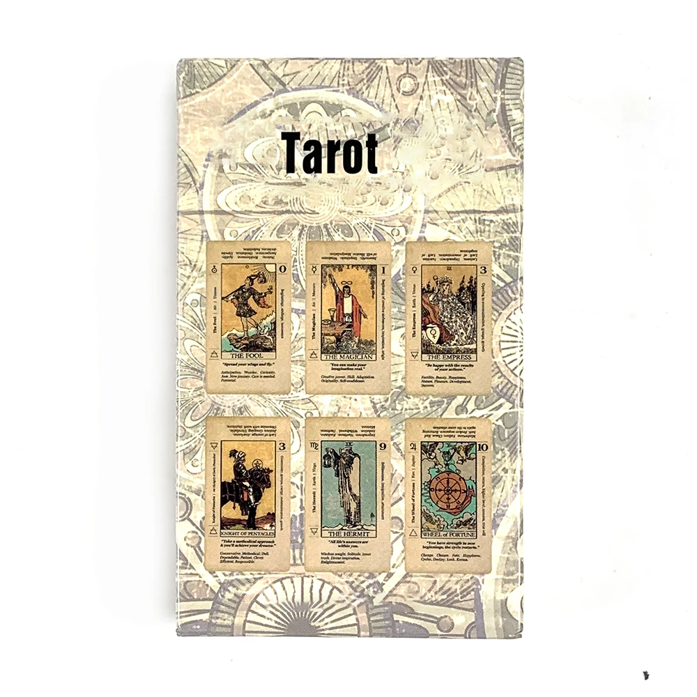Tarot Aces, El Juego De Mesa De Adivinación Y Predicción De Fortuna De 78 Cartas Más Vendido. Palabras Clave: Baraja Retro.